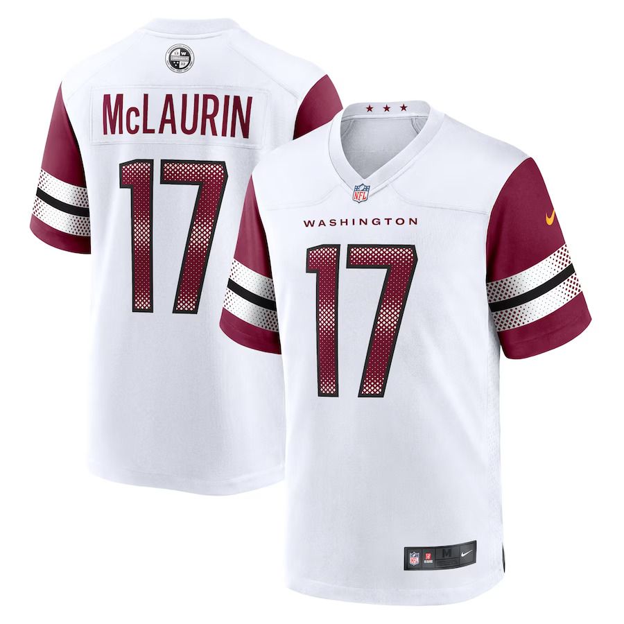 Men Washington Commanders #17 Terry McLaurin Nike White Game NFL Jersey